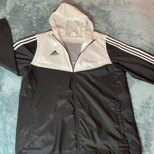 Adidas zip up windbreaker